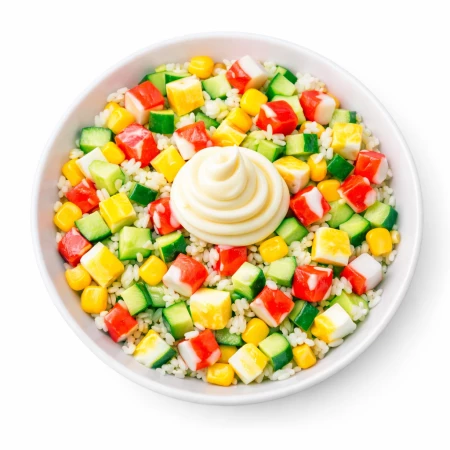 Салат со снежным крабом