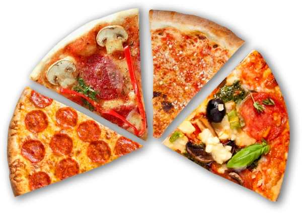 Пицца по половинкам 32 см