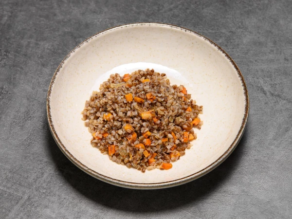 Гречка жареная с овощами