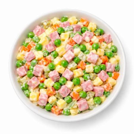 Оливье с ветчиной