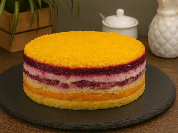 Бенто салат сельдь под шубой 500 гр