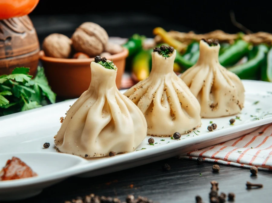 Хинкали с курицей
