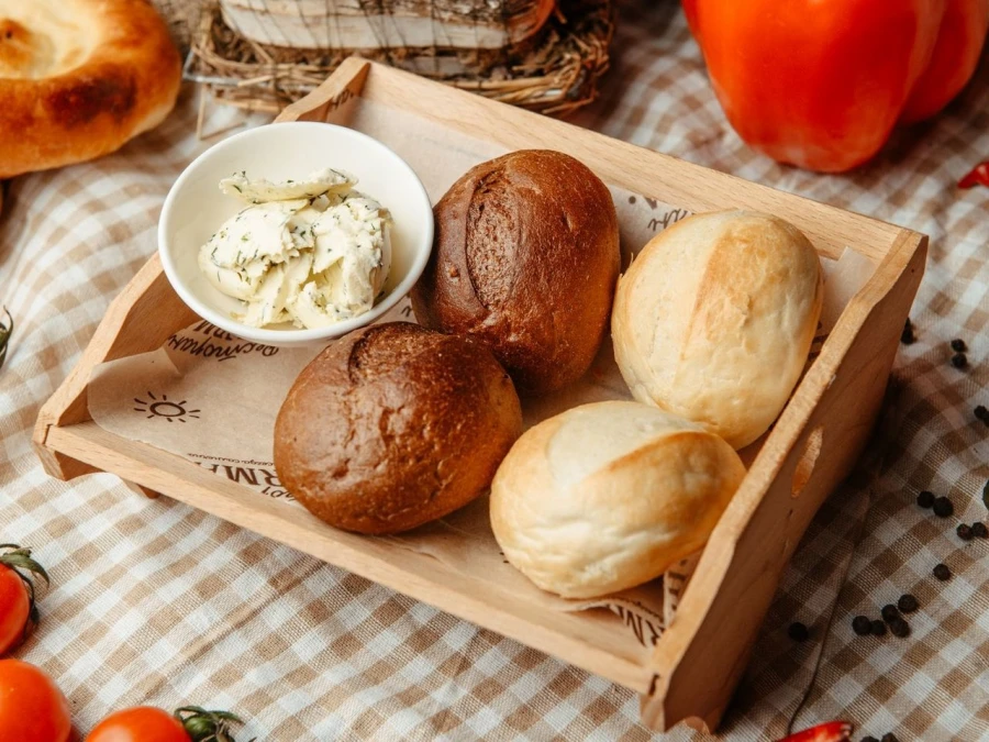 Домашние булочки с чесночным маслом