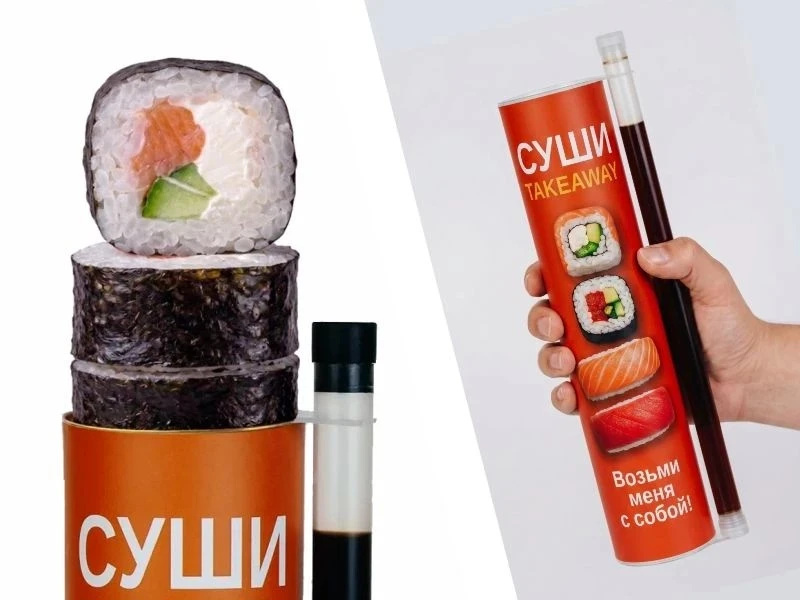Гейша ролл в тубусе
