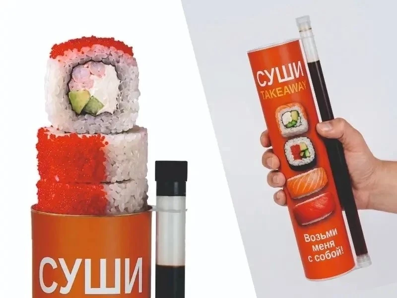 Калифорния ролл в тубусе