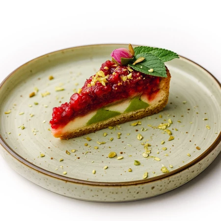 Чизкейк Малина-Фисташка