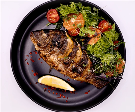 Дорадо на гриле 