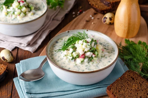 Окрошка с мясом