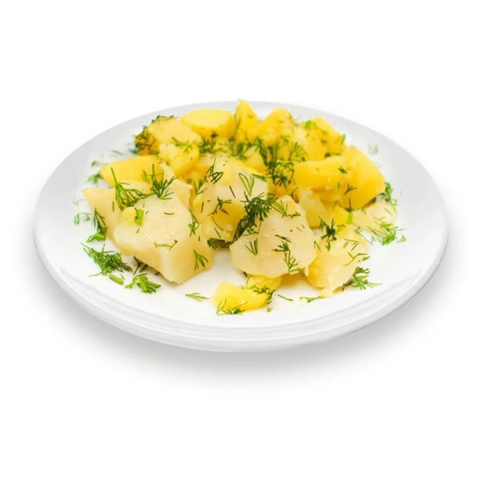 Картофель отварной с зеленью