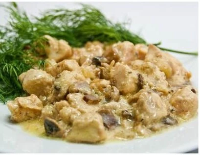 Куриное филе в сливочно-горчичном соусе