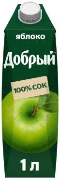Сок яблочный 1 л