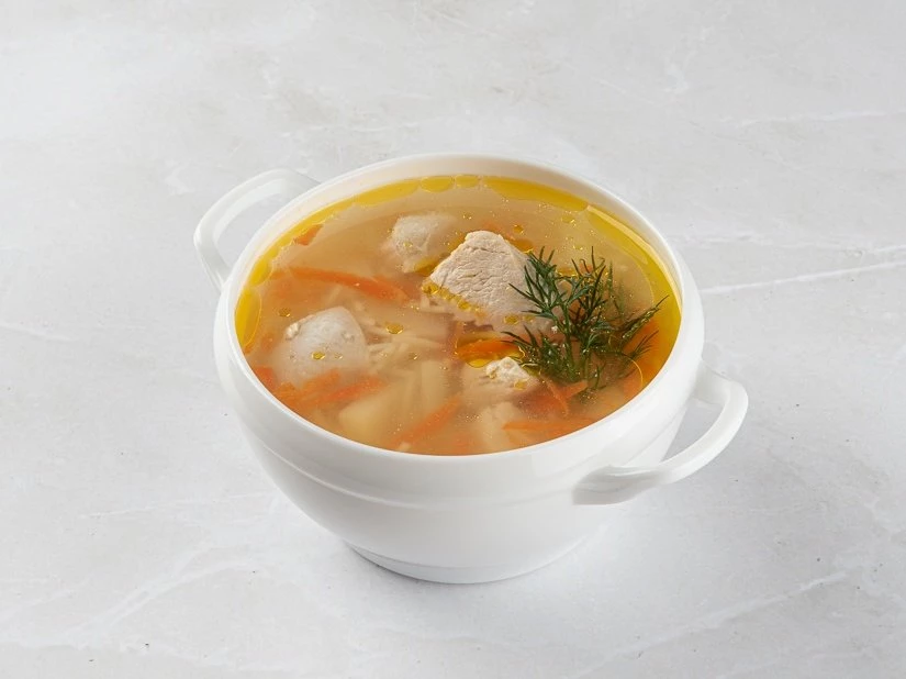 Суп из домашней курочки 