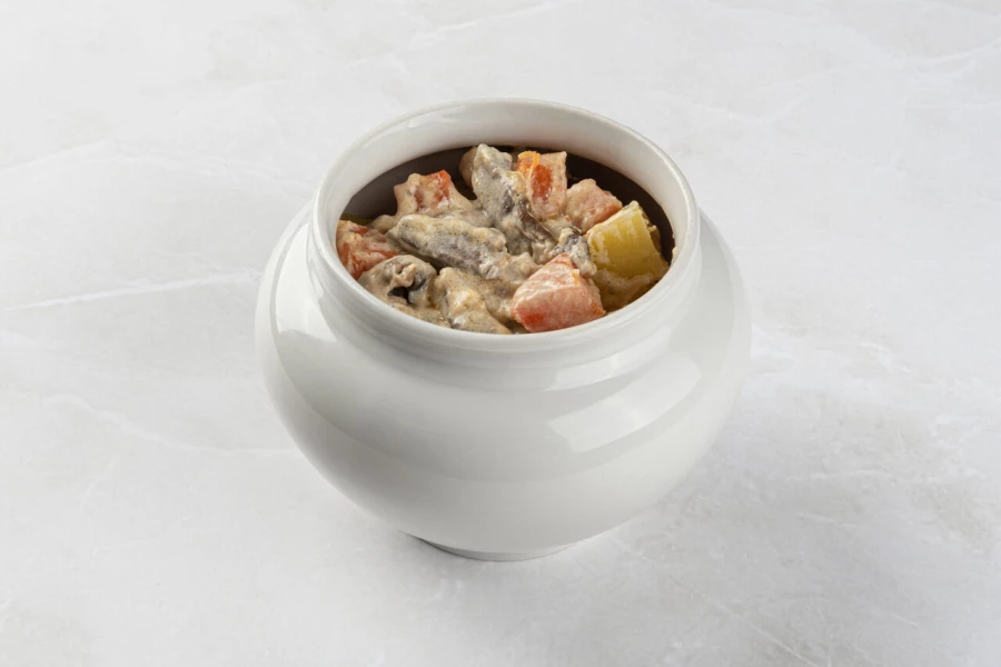 Жаркое из индейки в сливочном соусе