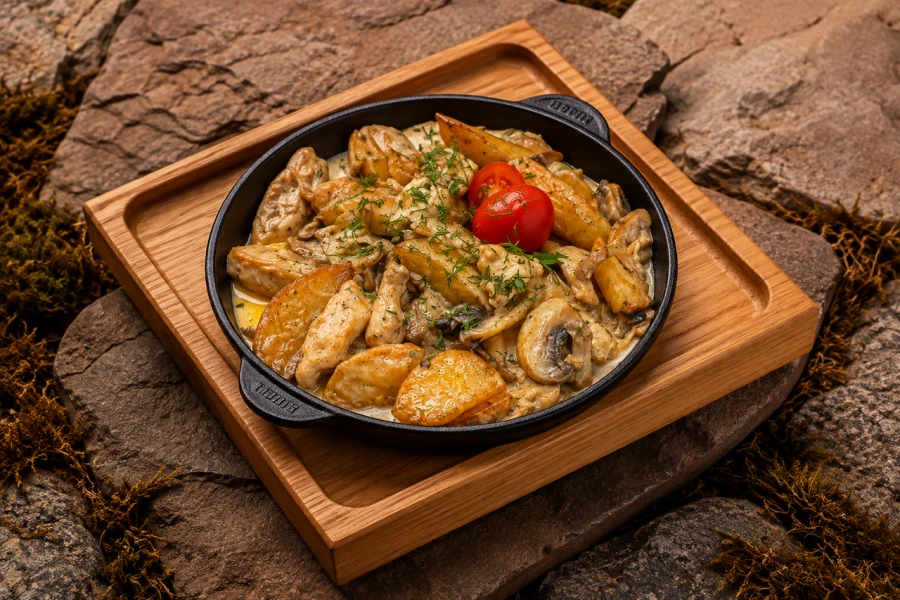 Бефстроганов из курицы 