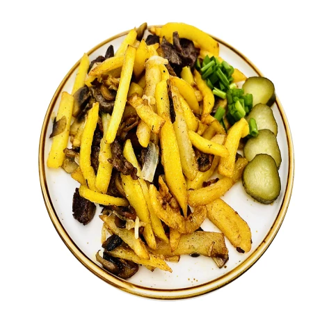 Жаренный картофель с говядиной 