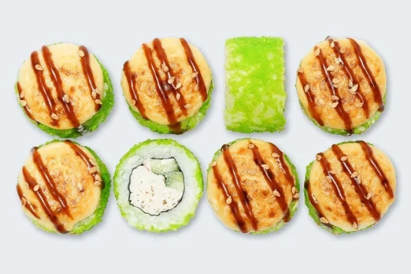 Запеченный сырный с крабом
