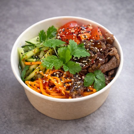 Салат с заправкой по Азиатски