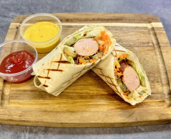 Хот-дог в лепешке