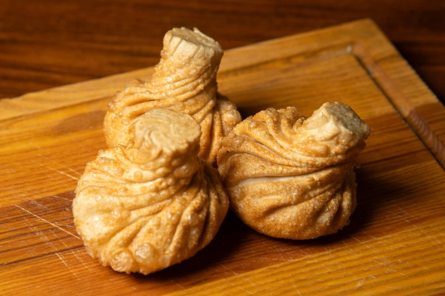 Хинкали с сыром жареные