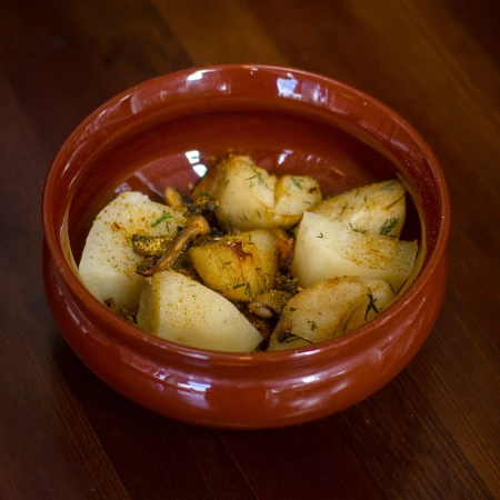 Картофель с грибами