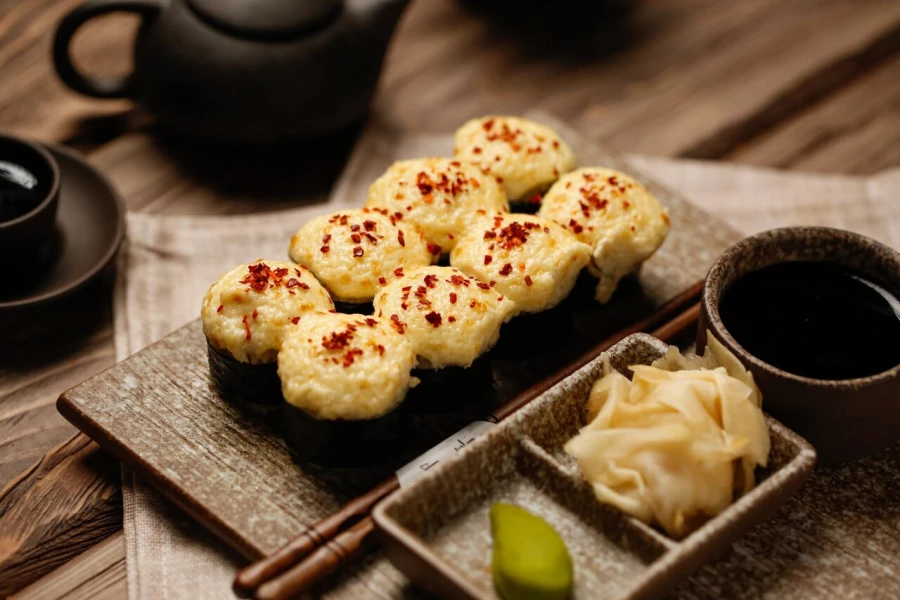 Ролл Запеченная креветка