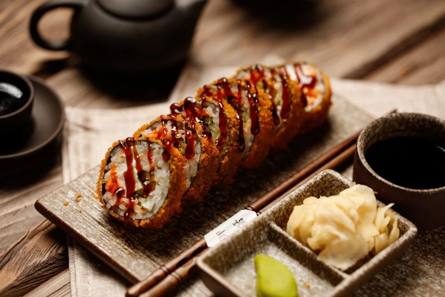 Ролл Кранчи с курицей