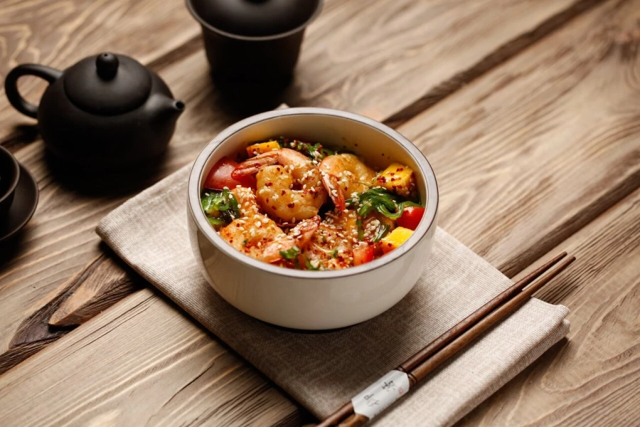 Поке с креветками