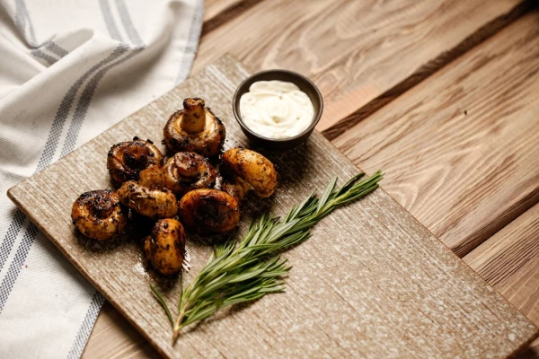 Шампиньоны гриль