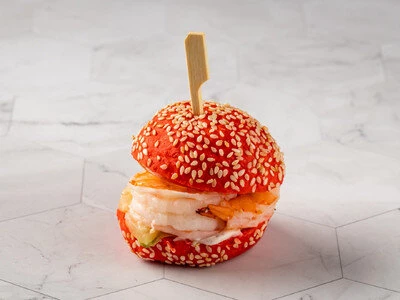 Мини бургер с креветками