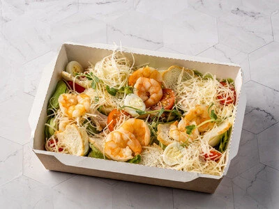 Салат Цезарь с креветкой 