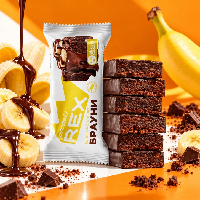 Brownie cu banana și colagen