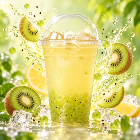 Bubble Tea Măr Struguri Kiwi
