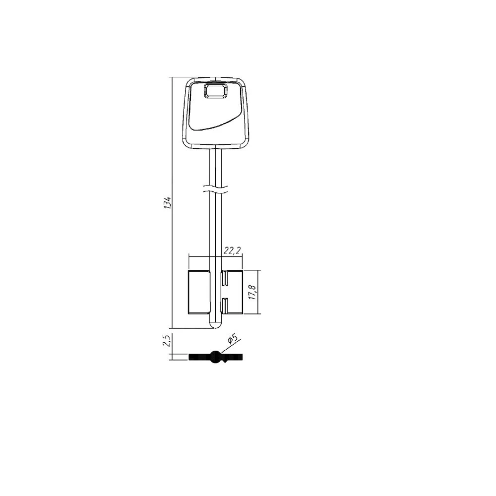 №360 - АПЕКС 4 (134*22,2*17,8мм)(5мм) пластик (APS4DP) (арт.7086)