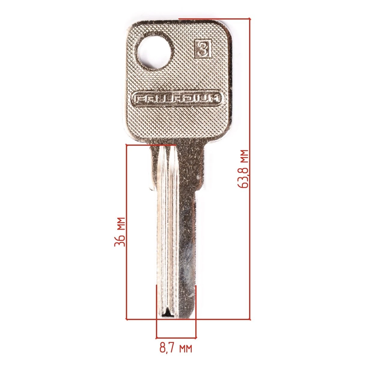 №249 - Palladium-3 (2паза)(8,7*2,35*27мм) (арт.4740)