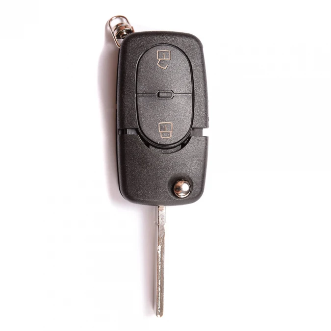 Ключ автомобильный 294/2- Audi 2 кнопки (HU-HAA.P1 HU66 HF55P65 2) выкидушка (арт.7741)