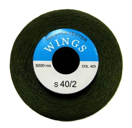 01312 Нитка оверл Wings 40/2 5000ярд №423, хаки