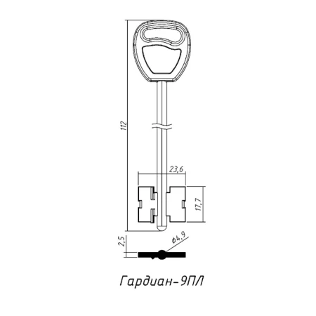 Гардиан 9 литье 112*23,6*17,7мм) (4,9) пластик (арт.7780)