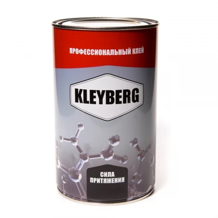 Клей KLEYBERG 900-И полиуретановый (18%) 1л (0,8кг) черный (арт.1824)