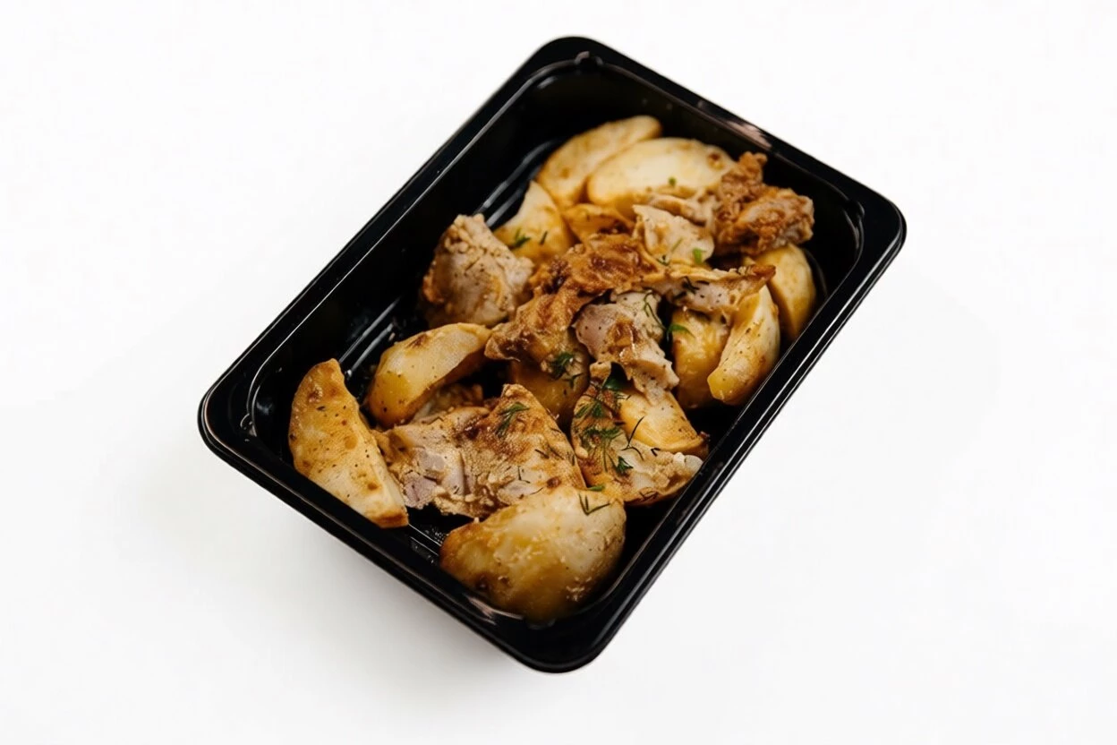 Курица запеченная с картофелем