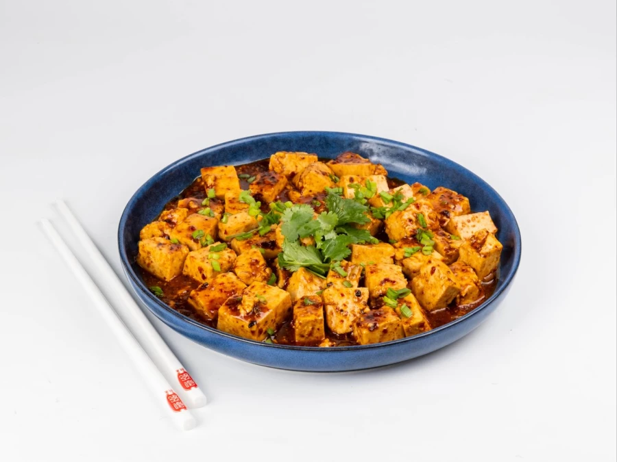 Тофу по-сычуаньски  麻辣豆腐 