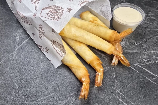 Креветки в тесте фило