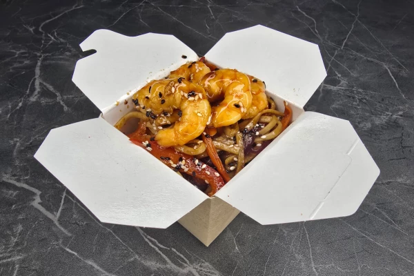 Вок с Креветками