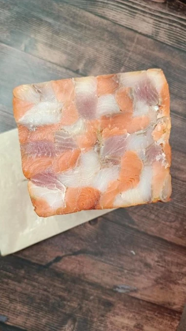 Рулет шахматный (семга, форель, палтус)