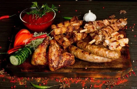 Куриное ассорти на мангале
