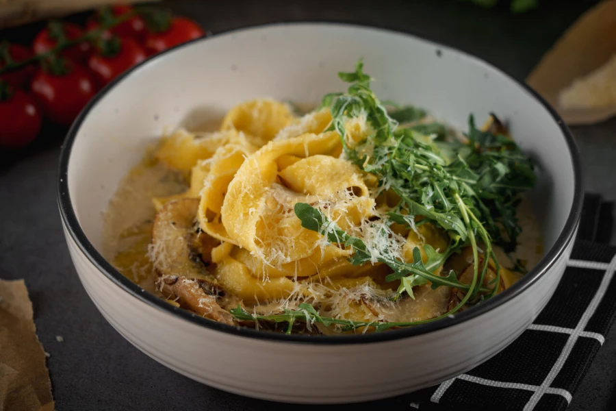 Паста с грибами 