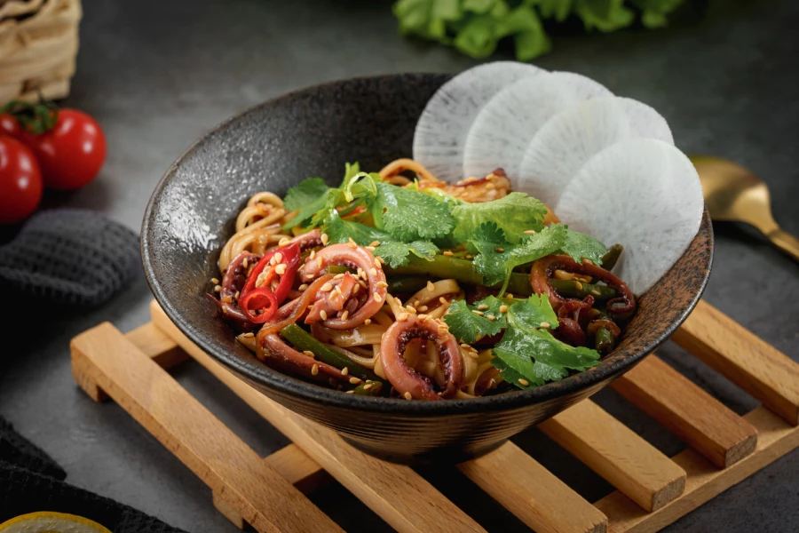 Удон с кальмарами