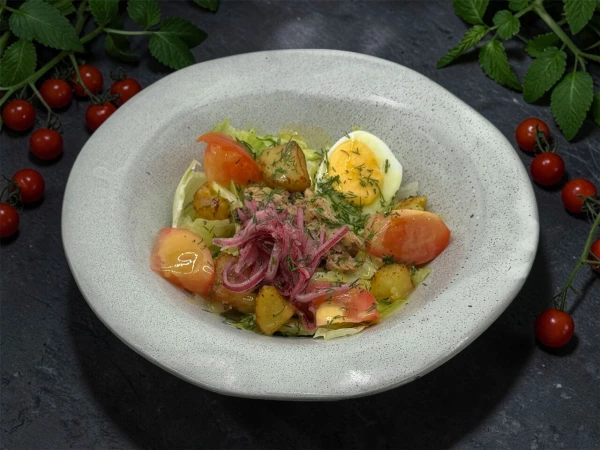 Салат с тунцом бизнес.