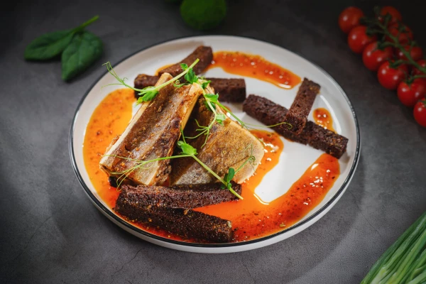 Костный мозг под соусом Чимичурри