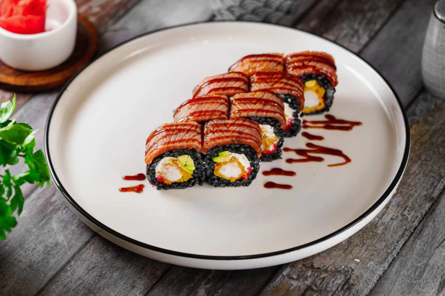 Запеченная Филадельфия с креветкой