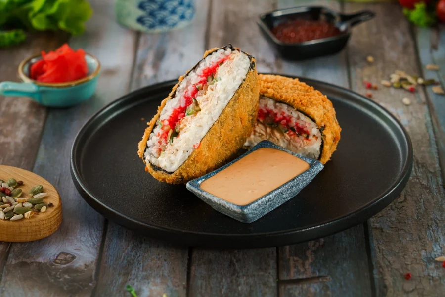 Суши Бургер с креветкой 